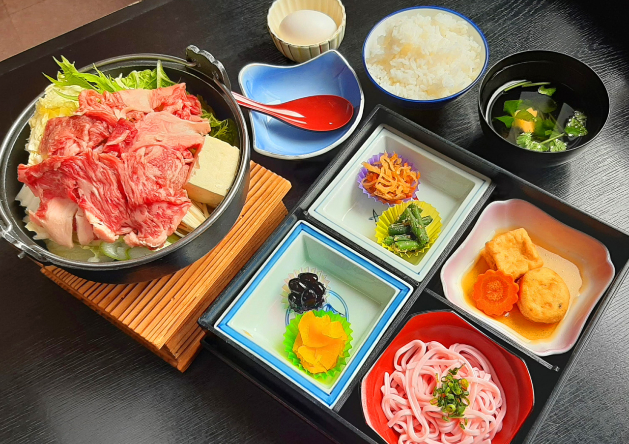 米沢牛切り落とし牛鍋御膳2021