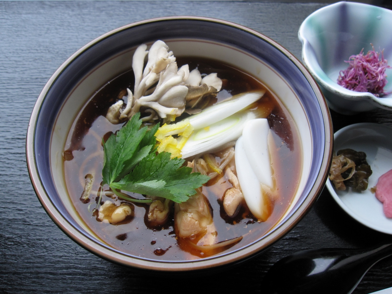 ゆず風味あんかけ蕎麦